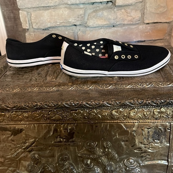 Keds for Kate Spade black and white Keds with silver grommets. Size 6.5 - Picture 3 of 12